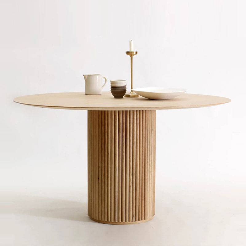 Round Casual Style Dining Table Wood Color Fixed Table with Solid Wood Clearhalo ' dining_table' 'Dining Tables & Seating' 'Dining Tables' 'furn' 'furn_dining_table' 'Furniture' 'furniture_dining_table' 'Kitchen & Dining Furniture' 'kitchen&dining_furn' 'kitchen' 'kitchen_dining_table' 4196004