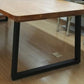 Rectangle Sled Base Industrial Table Wood Color Fixed Table of Solid Wood Clearhalo ' dining_table' 'Dining Tables & Seating' 'Dining Tables' 'furn' 'furn_dining_table' 'Furniture' 'furniture_dining_table' 'Kitchen & Dining Furniture' 'kitchen&dining_furn' 'kitchen' 'kitchen_dining_table' 4196032