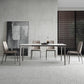 Sintered Stone Dining Table Luxury Style 4 Legs Rectangle Table for Home Clearhalo ' dining_table' 'Dining Tables & Seating' 'Dining Tables' 'furn' 'furn_dining_table' 'Furniture' 'furniture_dining_table' 'Kitchen & Dining Furniture' 'kitchen&dining_furn' 'kitchen' 'kitchen_dining_table' 4196047