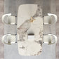 Rectangle Contemporary Dining Room Table White Sintered Stone Table with Black Metal Base Clearhalo ' dining_table' 'Dining Tables & Seating' 'Dining Tables' 'furn' 'furn_dining_table' 'Furniture' 'furniture_dining_table' 'Kitchen & Dining Furniture' 'kitchen&dining_furn' 'kitchen' 'kitchen_dining_table' 4196077