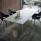 Sintered Stone Scratch Resistant Table Simplicity Style 4 Legs Base Rectangle Table White Without Chairs Clearhalo ' dining_table' 'Dining Tables & Seating' 'Dining Tables' 'furn' 'furn_dining_table' 'Furniture' 'furniture_dining_table' 'Kitchen & Dining Furniture' 'kitchen&dining_furn' 'kitchen' 'kitchen_dining_table' 4196119