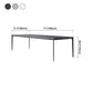 Sintered Stone Scratch Resistant Table Simplicity Style 4 Legs Base Rectangle Table Clearhalo ' dining_table' 'Dining Tables & Seating' 'Dining Tables' 'furn' 'furn_dining_table' 'Furniture' 'furniture_dining_table' 'Kitchen & Dining Furniture' 'kitchen&dining_furn' 'kitchen' 'kitchen_dining_table' 4196133