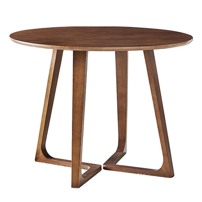 Round Solid Ashwood Brown Table Simplicity Double Pedestal Table for Dining Room Without Chairs Clearhalo ' dining_table' 'Dining Tables & Seating' 'Dining Tables' 'furn' 'furn_dining_table' 'Furniture' 'furniture_dining_table' 'Kitchen & Dining Furniture' 'kitchen&dining_furn' 'kitchen' 'kitchen_dining_table' 4196150