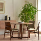 Round Solid Ashwood Brown Table Simplicity Double Pedestal Table for Dining Room Clearhalo ' dining_table' 'Dining Tables & Seating' 'Dining Tables' 'furn' 'furn_dining_table' 'Furniture' 'furniture_dining_table' 'Kitchen & Dining Furniture' 'kitchen&dining_furn' 'kitchen' 'kitchen_dining_table' 4196157