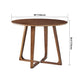 Round Solid Ashwood Brown Table Simplicity Double Pedestal Table for Dining Room Clearhalo ' dining_table' 'Dining Tables & Seating' 'Dining Tables' 'furn' 'furn_dining_table' 'Furniture' 'furniture_dining_table' 'Kitchen & Dining Furniture' 'kitchen&dining_furn' 'kitchen' 'kitchen_dining_table' 4196165