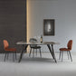Modern Style Dining Table Sintered Stone Table with 4 Legs Carbon Steel Base Clearhalo ' dining_table' 'Dining Tables & Seating' 'Dining Tables' 'furn' 'furn_dining_table' 'Furniture' 'furniture_dining_table' 'Kitchen & Dining Furniture' 'kitchen&dining_furn' 'kitchen' 'kitchen_dining_table' 4196178