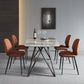 Modern Style Dining Table Sintered Stone Table with 4 Legs Carbon Steel Base Clearhalo ' dining_table' 'Dining Tables & Seating' 'Dining Tables' 'furn' 'furn_dining_table' 'Furniture' 'furniture_dining_table' 'Kitchen & Dining Furniture' 'kitchen&dining_furn' 'kitchen' 'kitchen_dining_table' 4196179
