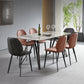 Modern Style Dining Table Sintered Stone Table with 4 Legs Carbon Steel Base Clearhalo ' dining_table' 'Dining Tables & Seating' 'Dining Tables' 'furn' 'furn_dining_table' 'Furniture' 'furniture_dining_table' 'Kitchen & Dining Furniture' 'kitchen&dining_furn' 'kitchen' 'kitchen_dining_table' 4196181