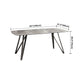 Modern Style Dining Table Sintered Stone Table with 4 Legs Carbon Steel Base Clearhalo ' dining_table' 'Dining Tables & Seating' 'Dining Tables' 'furn' 'furn_dining_table' 'Furniture' 'furniture_dining_table' 'Kitchen & Dining Furniture' 'kitchen&dining_furn' 'kitchen' 'kitchen_dining_table' 4196188