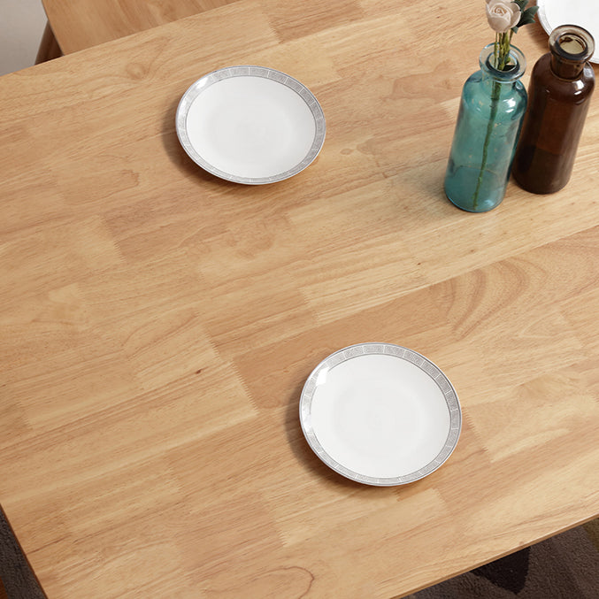 Rectangle 4 Legs Modern Table Light Wood Color Fixed Table of Solid Wood Clearhalo ' dining_table' 'Dining Tables & Seating' 'Dining Tables' 'furn' 'furn_dining_table' 'Furniture' 'furniture_dining_table' 'Kitchen & Dining Furniture' 'kitchen&dining_furn' 'kitchen' 'kitchen_dining_table' 4196196