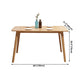 Rectangle 4 Legs Modern Table Light Wood Color Fixed Table of Solid Wood Clearhalo ' dining_table' 'Dining Tables & Seating' 'Dining Tables' 'furn' 'furn_dining_table' 'Furniture' 'furniture_dining_table' 'Kitchen & Dining Furniture' 'kitchen&dining_furn' 'kitchen' 'kitchen_dining_table' 4196201
