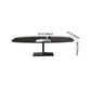 Oval Contemporary Dining Table Black Sintered Stone Table with Pedestal Base Clearhalo ' dining_table' 'Dining Tables & Seating' 'Dining Tables' 'furn' 'furn_dining_table' 'Furniture' 'furniture_dining_table' 'Kitchen & Dining Furniture' 'kitchen&dining_furn' 'kitchen' 'kitchen_dining_table' 4196210