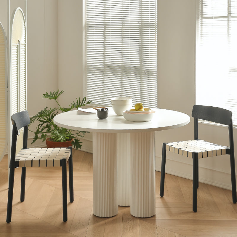 35.4-inch Round 3 Legs Three-Color Table Simplicity Style with Solid Wood Clearhalo ' dining_table' 'Dining Tables & Seating' 'Dining Tables' 'furn' 'furn_dining_table' 'Furniture' 'furniture_dining_table' 'Kitchen & Dining Furniture' 'kitchen&dining_furn' 'kitchen' 'kitchen_dining_table' 4196216