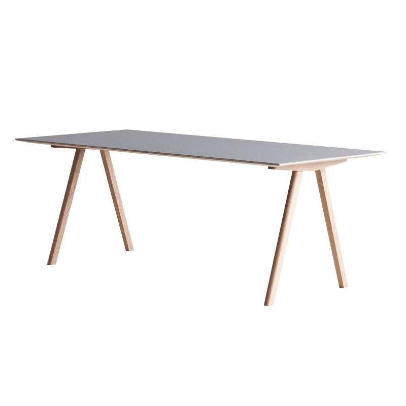 Rectangle Minimalist Dining Table Two-Color Fixed Table with Solid Wood White Without Chairs Clearhalo ' dining_table' 'Dining Tables & Seating' 'Dining Tables' 'furn' 'furn_dining_table' 'Furniture' 'furniture_dining_table' 'Kitchen & Dining Furniture' 'kitchen&dining_furn' 'kitchen' 'kitchen_dining_table' 4196243