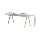 Rectangle Minimalist Dining Table Two-Color Fixed Table with Solid Wood Clearhalo ' dining_table' 'Dining Tables & Seating' 'Dining Tables' 'furn' 'furn_dining_table' 'Furniture' 'furniture_dining_table' 'Kitchen & Dining Furniture' 'kitchen&dining_furn' 'kitchen' 'kitchen_dining_table' 4196252