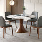 Modern Sintered Stone Dining Table Round Table with Wooden Pedestal for Restaurant Clearhalo ' dining_table' 'Dining Tables & Seating' 'Dining Tables' 'furn' 'furn_dining_table' 'Furniture' 'furniture_dining_table' 'Kitchen & Dining Furniture' 'kitchen&dining_furn' 'kitchen' 'kitchen_dining_table' 4196316