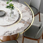 Modern Sintered Stone Dining Table Round Table with Wooden Pedestal for Restaurant Clearhalo ' dining_table' 'Dining Tables & Seating' 'Dining Tables' 'furn' 'furn_dining_table' 'Furniture' 'furniture_dining_table' 'Kitchen & Dining Furniture' 'kitchen&dining_furn' 'kitchen' 'kitchen_dining_table' 4196318