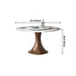 Modern Sintered Stone Dining Table Round Table with Wooden Pedestal for Restaurant Clearhalo ' dining_table' 'Dining Tables & Seating' 'Dining Tables' 'furn' 'furn_dining_table' 'Furniture' 'furniture_dining_table' 'Kitchen & Dining Furniture' 'kitchen&dining_furn' 'kitchen' 'kitchen_dining_table' 4196330
