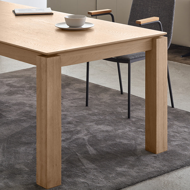 Solid Wood Contemporary Rectangular Table Wood Top Indoor Table with 4 Legs Clearhalo ' dining_table' 'Dining Tables & Seating' 'Dining Tables' 'furn' 'furn_dining_table' 'Furniture' 'furniture_dining_table' 'Kitchen & Dining Furniture' 'kitchen&dining_furn' 'kitchen' 'kitchen_dining_table' 4196337