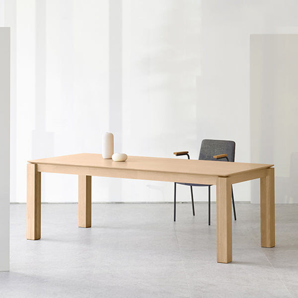 Solid Wood Contemporary Rectangular Table Wood Top Indoor Table with 4 Legs Clearhalo ' dining_table' 'Dining Tables & Seating' 'Dining Tables' 'furn' 'furn_dining_table' 'Furniture' 'furniture_dining_table' 'Kitchen & Dining Furniture' 'kitchen&dining_furn' 'kitchen' 'kitchen_dining_table' 4196339