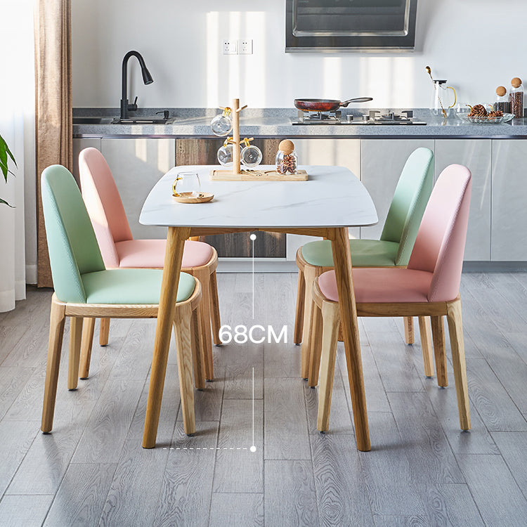 Contemporary Sintered Stone Top Table Standard Rectangle Dining Table for Kitchen Clearhalo ' dining_table' 'Dining Tables & Seating' 'Dining Tables' 'furn' 'furn_dining_table' 'Furniture' 'furniture_dining_table' 'Kitchen & Dining Furniture' 'kitchen&dining_furn' 'kitchen' 'kitchen_dining_table' 4196348