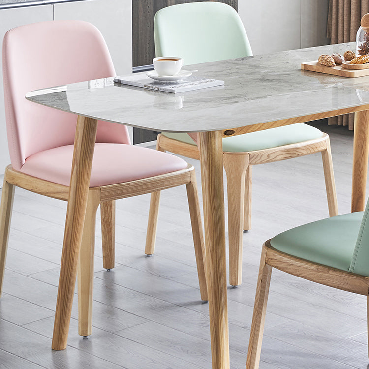 Contemporary Sintered Stone Top Table Standard Rectangle Dining Table for Kitchen Clearhalo ' dining_table' 'Dining Tables & Seating' 'Dining Tables' 'furn' 'furn_dining_table' 'Furniture' 'furniture_dining_table' 'Kitchen & Dining Furniture' 'kitchen&dining_furn' 'kitchen' 'kitchen_dining_table' 4196350