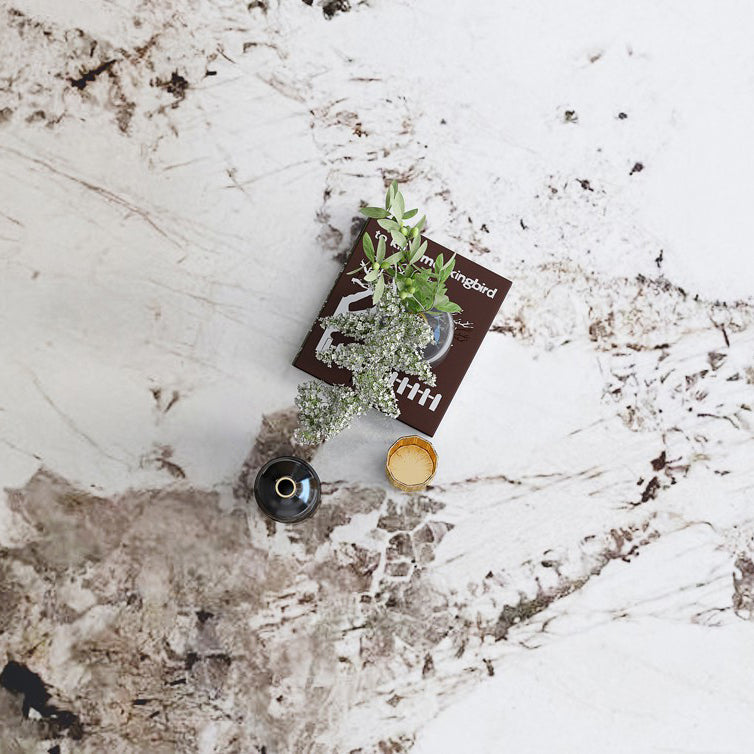 Sintered Stone Table for Restaurant Modern Round Table with Metal Pedestal Clearhalo ' dining_table' 'Dining Tables & Seating' 'Dining Tables' 'furn' 'furn_dining_table' 'Furniture' 'furniture_dining_table' 'Kitchen & Dining Furniture' 'kitchen&dining_furn' 'kitchen' 'kitchen_dining_table' 4196379