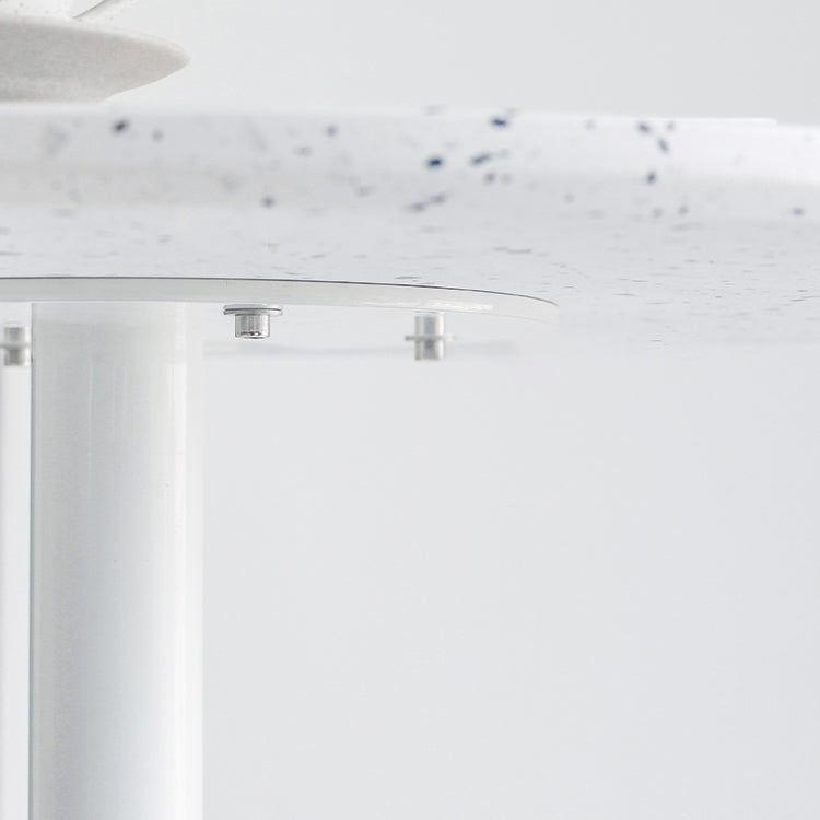 Metal Industrial Square Dining Table Concrete Top Table with Pedestal Base Clearhalo ' dining_table' 'Dining Tables & Seating' 'Dining Tables' 'furn' 'furn_dining_table' 'Furniture' 'furniture_dining_table' 'Kitchen & Dining Furniture' 'kitchen&dining_furn' 'kitchen' 'kitchen_dining_table' 4196392