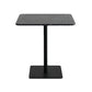 Metal Industrial Square Dining Table Concrete Top Table with Pedestal Base Black Without Chairs Clearhalo ' dining_table' 'Dining Tables & Seating' 'Dining Tables' 'furn' 'furn_dining_table' 'Furniture' 'furniture_dining_table' 'Kitchen & Dining Furniture' 'kitchen&dining_furn' 'kitchen' 'kitchen_dining_table' 4196396