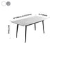 63''L Industrial Sintered Stone Table Extendable Rectangle Dining Table for Kitchen Clearhalo ' dining_table' 'Dining Tables & Seating' 'Dining Tables' 'furn' 'furn_dining_table' 'Furniture' 'furniture_dining_table' 'Kitchen & Dining Furniture' 'kitchen&dining_furn' 'kitchen' 'kitchen_dining_table' 4196412
