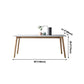 Sintered Stone White Tone Dining Table Luxury 4 Legs Table for Dining Room Clearhalo ' dining_table' 'Dining Tables & Seating' 'Dining Tables' 'furn' 'furn_dining_table' 'Furniture' 'furniture_dining_table' 'Kitchen & Dining Furniture' 'kitchen&dining_furn' 'kitchen' 'kitchen_dining_table' 4196476