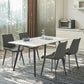 Metal Industrial Rectangle Dining Table Sintered Stone Top Table for Dining Room Clearhalo ' dining_table' 'Dining Tables & Seating' 'Dining Tables' 'furn' 'furn_dining_table' 'Furniture' 'furniture_dining_table' 'Kitchen & Dining Furniture' 'kitchen&dining_furn' 'kitchen' 'kitchen_dining_table' 4196502
