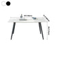 Metal Industrial Rectangle Dining Table Sintered Stone Top Table for Dining Room Clearhalo ' dining_table' 'Dining Tables & Seating' 'Dining Tables' 'furn' 'furn_dining_table' 'Furniture' 'furniture_dining_table' 'Kitchen & Dining Furniture' 'kitchen&dining_furn' 'kitchen' 'kitchen_dining_table' 4196506