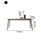 Rectangle Luxury Dining Table Two-Color Fixed Table with Sintered Stone Clearhalo ' dining_table' 'Dining Tables & Seating' 'Dining Tables' 'furn' 'furn_dining_table' 'Furniture' 'furniture_dining_table' 'Kitchen & Dining Furniture' 'kitchen&dining_furn' 'kitchen' 'kitchen_dining_table' 4196521