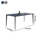 Sintered Stone Dining Table Industrial 4 Legs Base Rectangle Table for Home Clearhalo ' dining_table' 'Dining Tables & Seating' 'Dining Tables' 'furn' 'furn_dining_table' 'Furniture' 'furniture_dining_table' 'Kitchen & Dining Furniture' 'kitchen&dining_furn' 'kitchen' 'kitchen_dining_table' 4196535