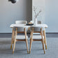 Rectangle 4 Legs Luxury Table White Extendable Table with Sintered Stone Clearhalo ' dining_table' 'Dining Tables & Seating' 'Dining Tables' 'furn' 'furn_dining_table' 'Furniture' 'furniture_dining_table' 'Kitchen & Dining Furniture' 'kitchen&dining_furn' 'kitchen' 'kitchen_dining_table' 4196575