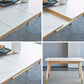 Rectangle 4 Legs Luxury Table White Extendable Table with Sintered Stone Clearhalo ' dining_table' 'Dining Tables & Seating' 'Dining Tables' 'furn' 'furn_dining_table' 'Furniture' 'furniture_dining_table' 'Kitchen & Dining Furniture' 'kitchen&dining_furn' 'kitchen' 'kitchen_dining_table' 4196581