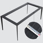 Industrial Sintered Stone Table 4 Legs Aviation Aluminum Base Rectangle Table for Home Clearhalo ' dining_table' 'Dining Tables & Seating' 'Dining Tables' 'furn' 'furn_dining_table' 'Furniture' 'furniture_dining_table' 'Kitchen & Dining Furniture' 'kitchen&dining_furn' 'kitchen' 'kitchen_dining_table' 4196593