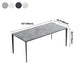 Industrial Sintered Stone Table 4 Legs Aviation Aluminum Base Rectangle Table for Home Clearhalo ' dining_table' 'Dining Tables & Seating' 'Dining Tables' 'furn' 'furn_dining_table' 'Furniture' 'furniture_dining_table' 'Kitchen & Dining Furniture' 'kitchen&dining_furn' 'kitchen' 'kitchen_dining_table' 4196600