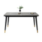 Industrial Kitchen Rectangle Shape Table Sintered Stone Top Dining Table with 4 Legs Base Gray Without Chairs Clearhalo ' dining_table' 'Dining Tables & Seating' 'Dining Tables' 'furn' 'furn_dining_table' 'Furniture' 'furniture_dining_table' 'Kitchen & Dining Furniture' 'kitchen&dining_furn' 'kitchen' 'kitchen_dining_table' 4196607