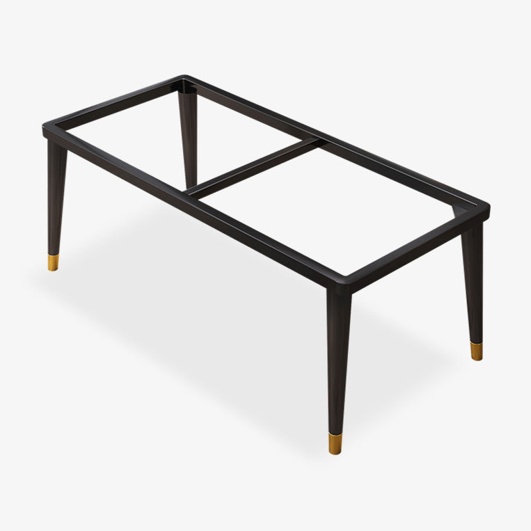 Industrial Kitchen Rectangle Shape Table Sintered Stone Top Dining Table with 4 Legs Base Clearhalo ' dining_table' 'Dining Tables & Seating' 'Dining Tables' 'furn' 'furn_dining_table' 'Furniture' 'furniture_dining_table' 'Kitchen & Dining Furniture' 'kitchen&dining_furn' 'kitchen' 'kitchen_dining_table' 4196608