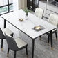 Industrial Kitchen Rectangle Shape Table Sintered Stone Top Dining Table with 4 Legs Base Clearhalo ' dining_table' 'Dining Tables & Seating' 'Dining Tables' 'furn' 'furn_dining_table' 'Furniture' 'furniture_dining_table' 'Kitchen & Dining Furniture' 'kitchen&dining_furn' 'kitchen' 'kitchen_dining_table' 4196611