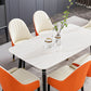 Rectangle Shape Luxury Dining Table Two-Color Fixed Table with Sintered Stone Clearhalo ' dining_table' 'Dining Tables & Seating' 'Dining Tables' 'furn' 'furn_dining_table' 'Furniture' 'furniture_dining_table' 'Kitchen & Dining Furniture' 'kitchen&dining_furn' 'kitchen' 'kitchen_dining_table' 4196621