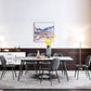 Metal Industrial Rectangle Dining Table Sintered Stone Table with 4 Black Legs Clearhalo ' dining_table' 'Dining Tables & Seating' 'Dining Tables' 'furn' 'furn_dining_table' 'Furniture' 'furniture_dining_table' 'Kitchen & Dining Furniture' 'kitchen&dining_furn' 'kitchen' 'kitchen_dining_table' 4196631