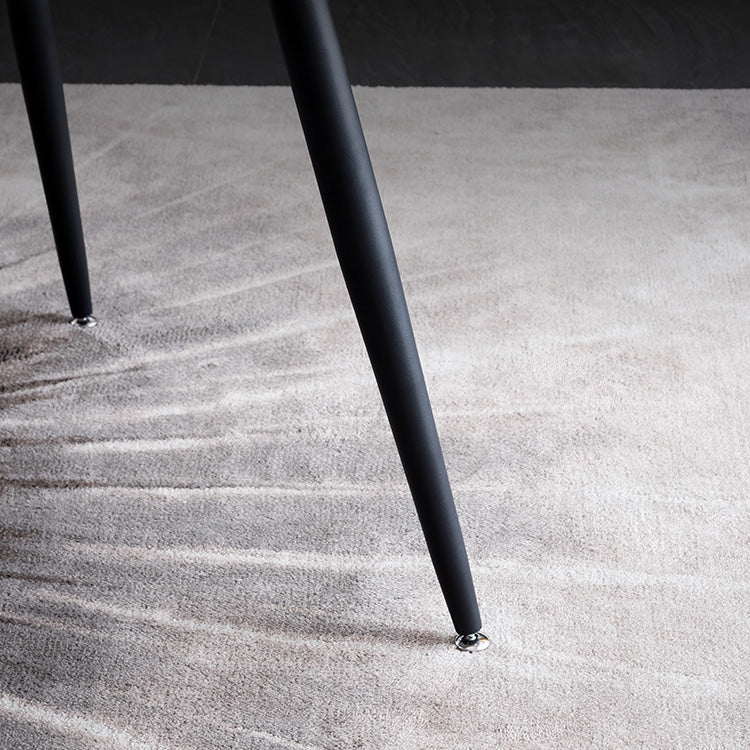 Metal Industrial Rectangle Dining Table Sintered Stone Table with 4 Black Legs Clearhalo ' dining_table' 'Dining Tables & Seating' 'Dining Tables' 'furn' 'furn_dining_table' 'Furniture' 'furniture_dining_table' 'Kitchen & Dining Furniture' 'kitchen&dining_furn' 'kitchen' 'kitchen_dining_table' 4196635