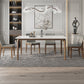 Rectangle Industrial Dining Table White Tone Fixed Table with Sintered Stone Clearhalo ' dining_table' 'Dining Tables & Seating' 'Dining Tables' 'furn' 'furn_dining_table' 'Furniture' 'furniture_dining_table' 'Kitchen & Dining Furniture' 'kitchen&dining_furn' 'kitchen' 'kitchen_dining_table' 4196645