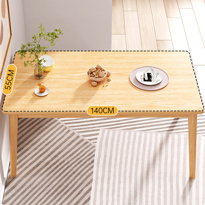 Solid Wood Contemporary Rectangle Table Wood Top Table for Kitchen Clearhalo ' dining_table' 'Dining Tables & Seating' 'Dining Tables' 'furn' 'furn_dining_table' 'Furniture' 'furniture_dining_table' 'Kitchen & Dining Furniture' 'kitchen&dining_furn' 'kitchen' 'kitchen_dining_table' 4196662