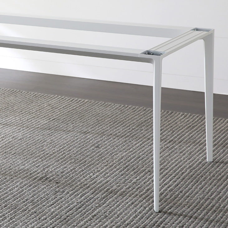 Industrial Sintered Stone Table 4 Legs Base Rectangle Table for Home Clearhalo ' dining_table' 'Dining Tables & Seating' 'Dining Tables' 'Furniture' 'furniture_dining_table' 'Kitchen & Dining Furniture' 'kitchen&dining_furn' 'kitchen' 'kitchen_dining_table' 4196691