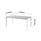 Industrial Sintered Stone Table 4 Legs Base Rectangle Table for Home Clearhalo ' dining_table' 'Dining Tables & Seating' 'Dining Tables' 'Furniture' 'furniture_dining_table' 'Kitchen & Dining Furniture' 'kitchen&dining_furn' 'kitchen' 'kitchen_dining_table' 4196700