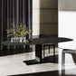 Industrial Sintered Stone Black Table Rectangle Standard Dining Table for Kitchen Clearhalo ' dining_table' 'Dining Tables & Seating' 'Dining Tables' 'furn' 'furn_dining_table' 'Furniture' 'furniture_dining_table' 'Kitchen & Dining Furniture' 'kitchen&dining_furn' 'kitchen' 'kitchen_dining_table' 4196701